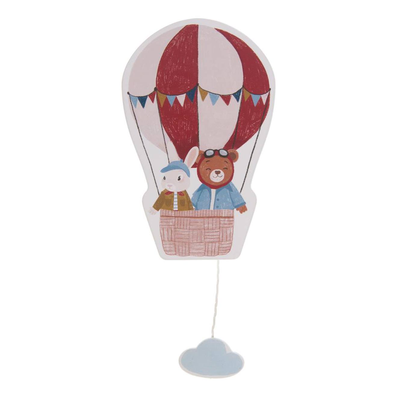 Boite À Musique Murale Montgolfière Augustin Décoré