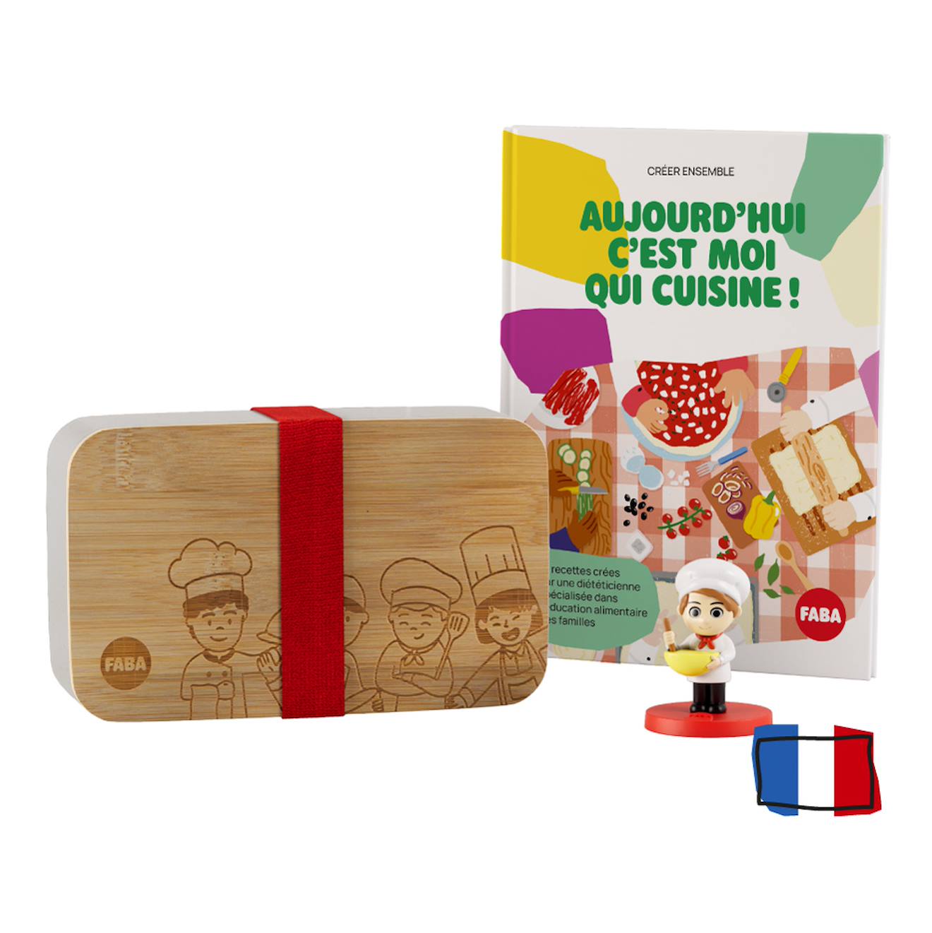Livre, Personnage Et Boîte À Goûter - Kit Créatif Aujourd'hui C'est Moi Qui Cuisine ! Multicolore