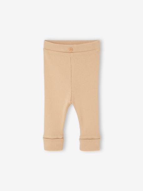 Legging bébé naissance évolutif beige+brun+marine+ROSE CLAIR UNI 4 - vertbaudet enfant 