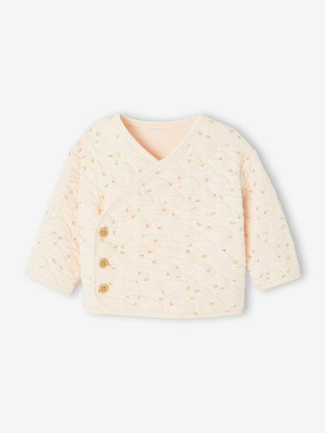 Bébé-Pull, gilet, sweat-Gilet bébé matelassé ouverture naissance