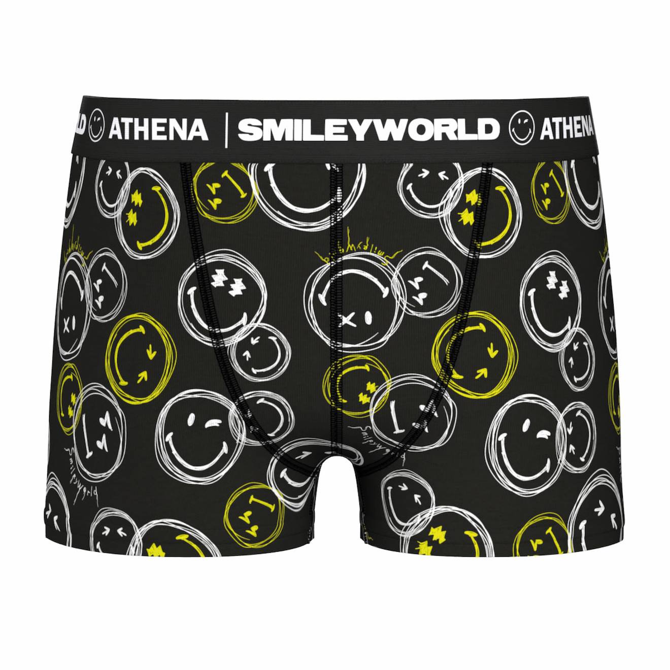 Boxer Garçon Smileyworld® I Noir Multicolore Imprimé