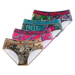 -Lot de 4 culottes  imprimé origami