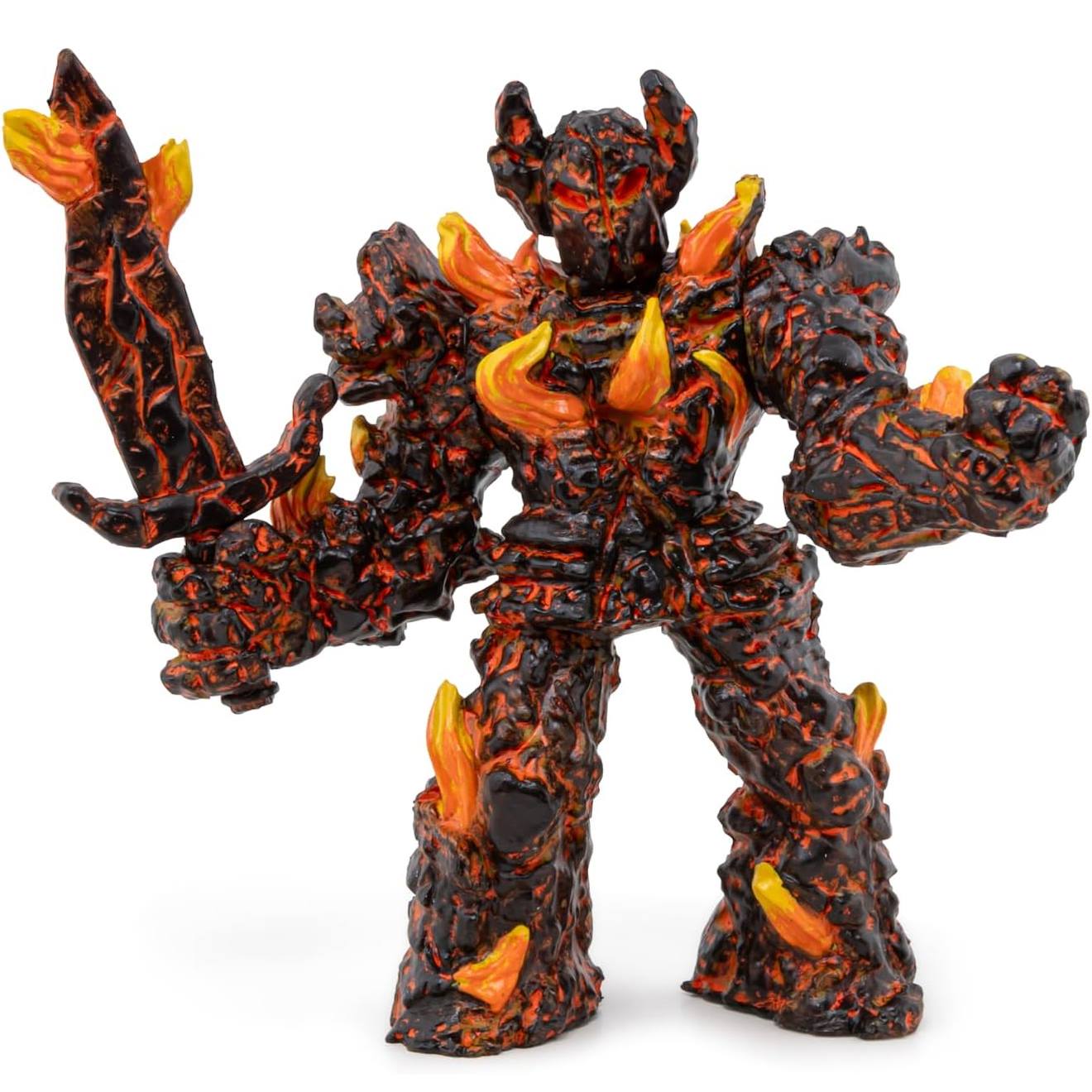 Figurine Golem De Feu Orange