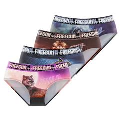 -Lot de 4 culottes fille wild animals