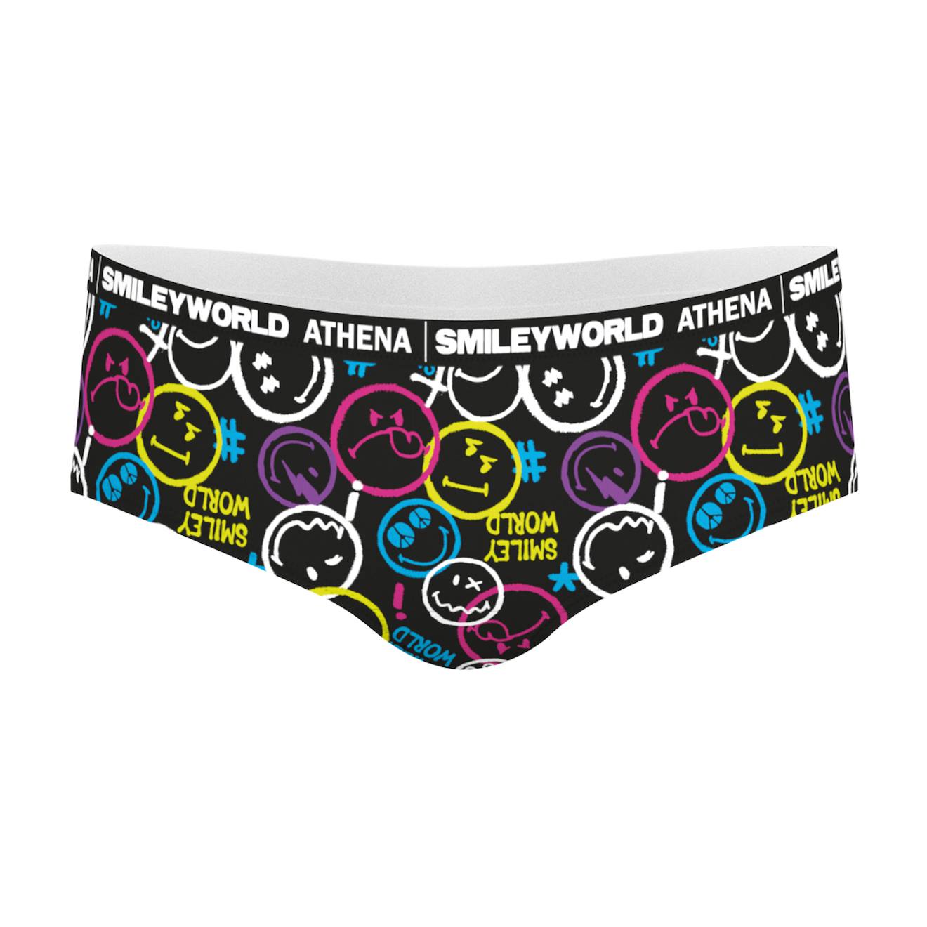 Boxer Smileyworld® Fille Noir / Multicolore Imprimé