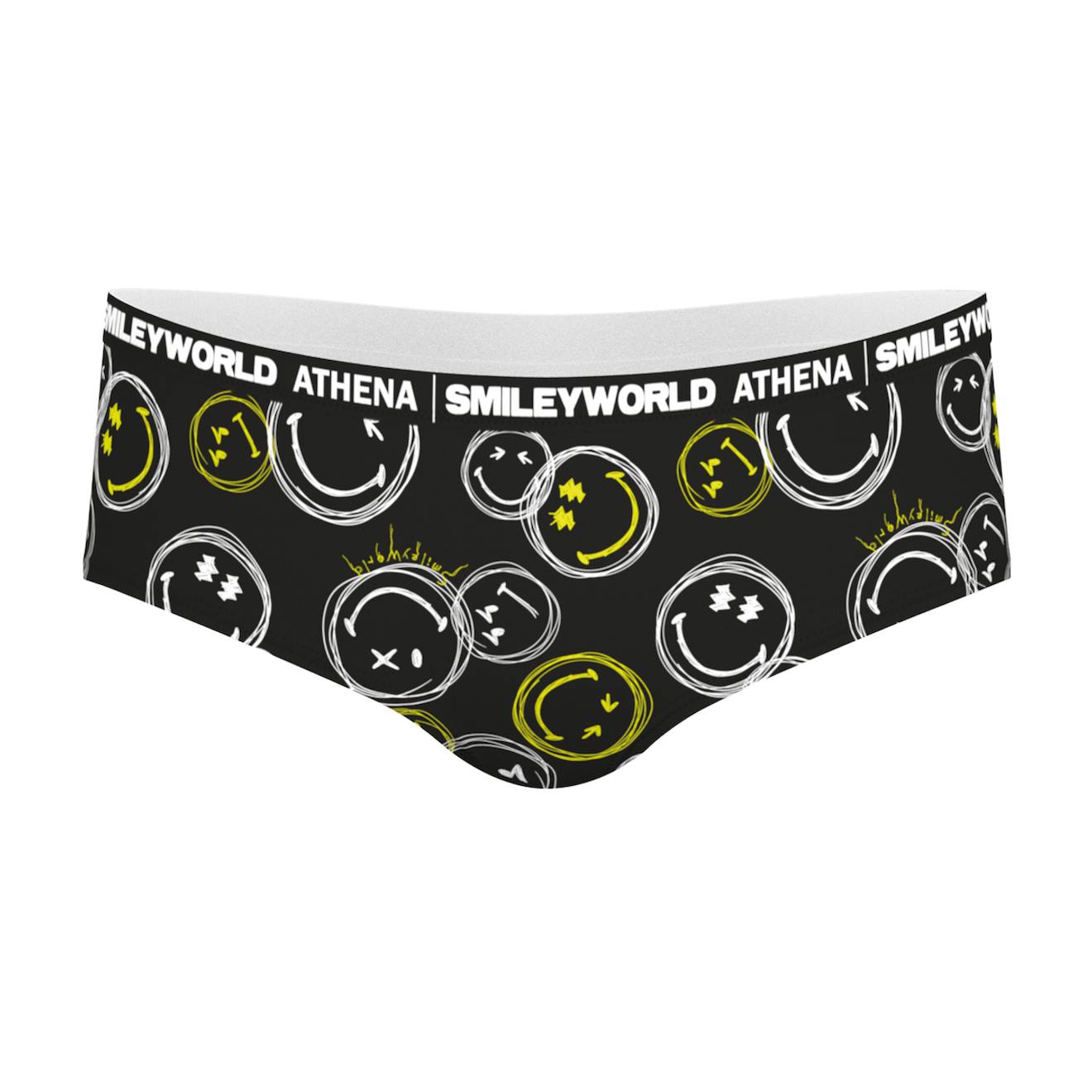 Boxer Smileyworld Noir Imprimé