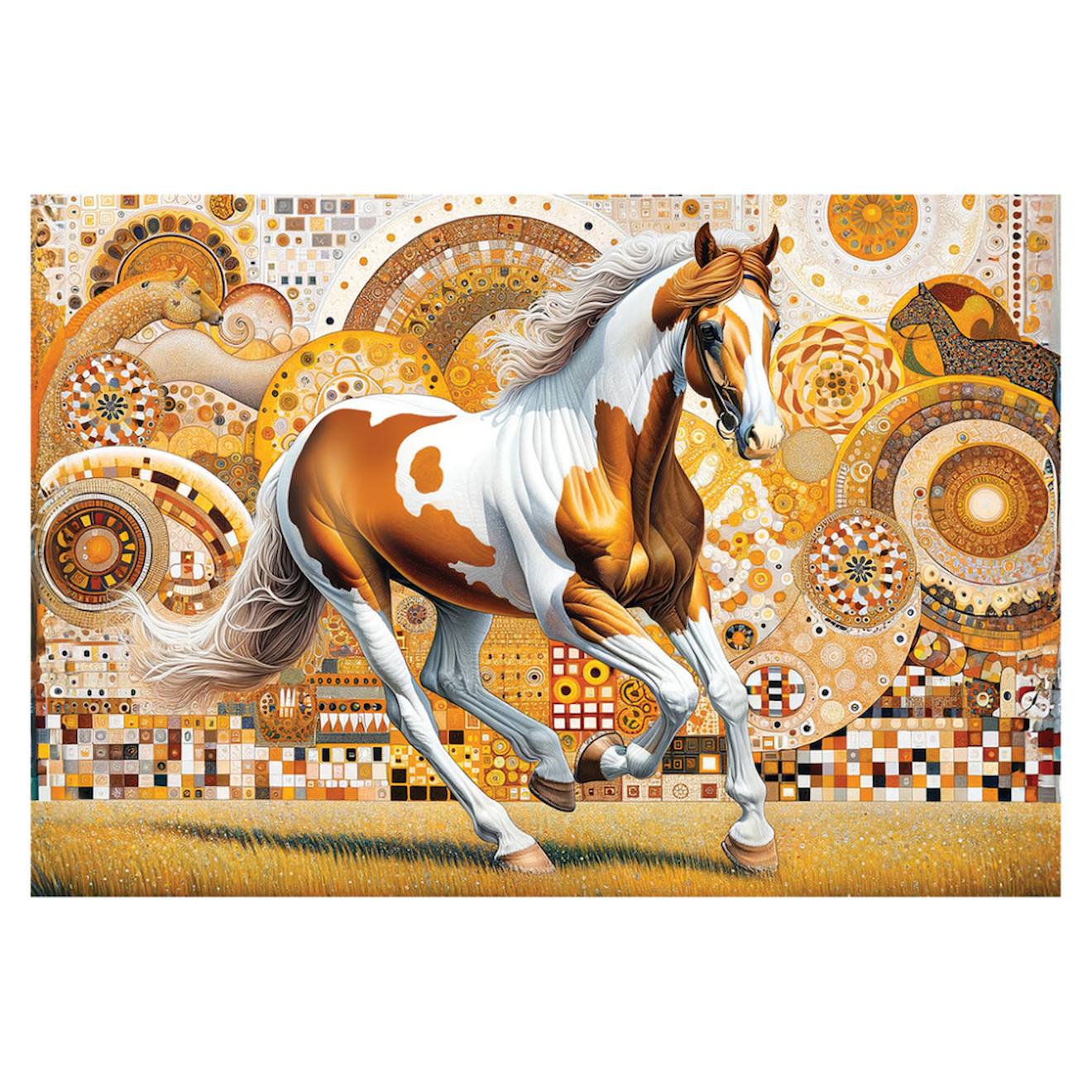 Puzzle 500 Pièces - Cheval Multicolor