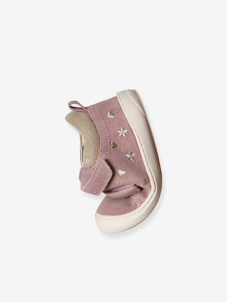 Chaussures premiers pas bébé scratch beige imprimé+bleu imprimé+bronze+jaune d'or+lot rose+mauve+or+rose+rose imprimé+rose poudré+turquoise+vert imprimé+vieux rose 53 - vertbaudet enfant 