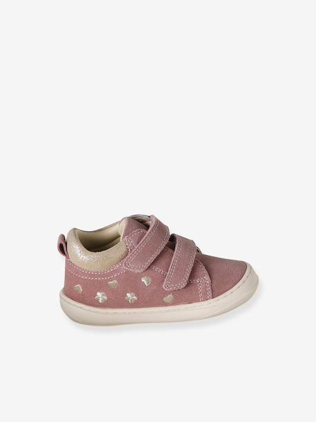 Chaussures premiers pas bébé scratch beige imprimé+bleu imprimé+bronze+jaune d'or+lot rose+mauve+or+rose+rose imprimé+rose poudré+turquoise+vert imprimé+vieux rose 49 - vertbaudet enfant 