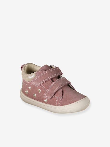 Chaussures premiers pas bébé scratch beige imprimé+bleu imprimé+bronze+jaune d'or+lot rose+mauve+or+rose+rose imprimé+rose poudré+turquoise+vert imprimé+vieux rose 48 - vertbaudet enfant 