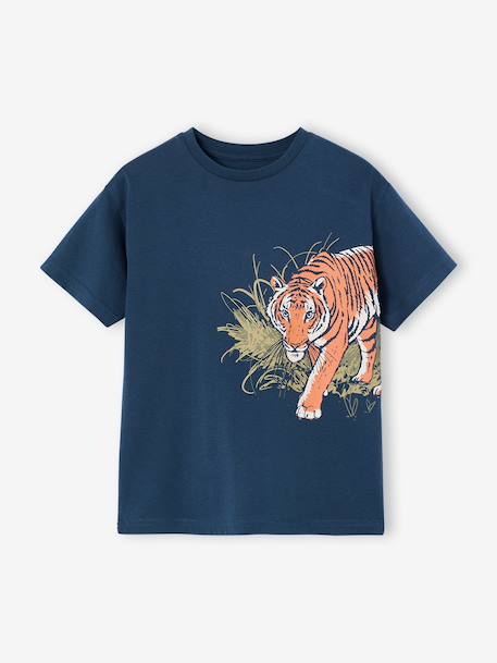 T-shirt garçon motif ludique bleu océan+bois de rose+vert d'eau 1 - vertbaudet enfant 