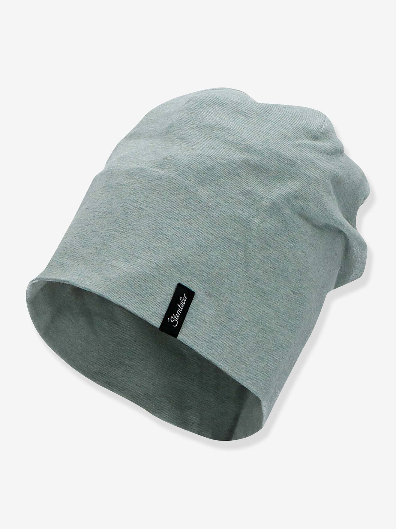 Beanie enfant chinée coton bio Sterntaler vert chiné