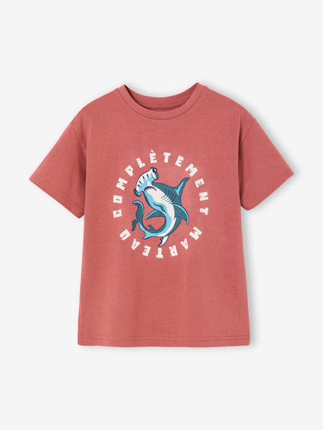T-shirt garçon motif ludique bleu océan+bois de rose+vert d'eau 4 - vertbaudet enfant 