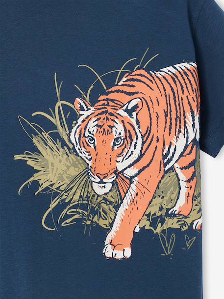 T-shirt garçon motif ludique bleu océan+bois de rose+vert d'eau 3 - vertbaudet enfant 
