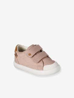 Chaussures-Chaussures bébé 17-26-Baskets scratchées bébé garçon en toile