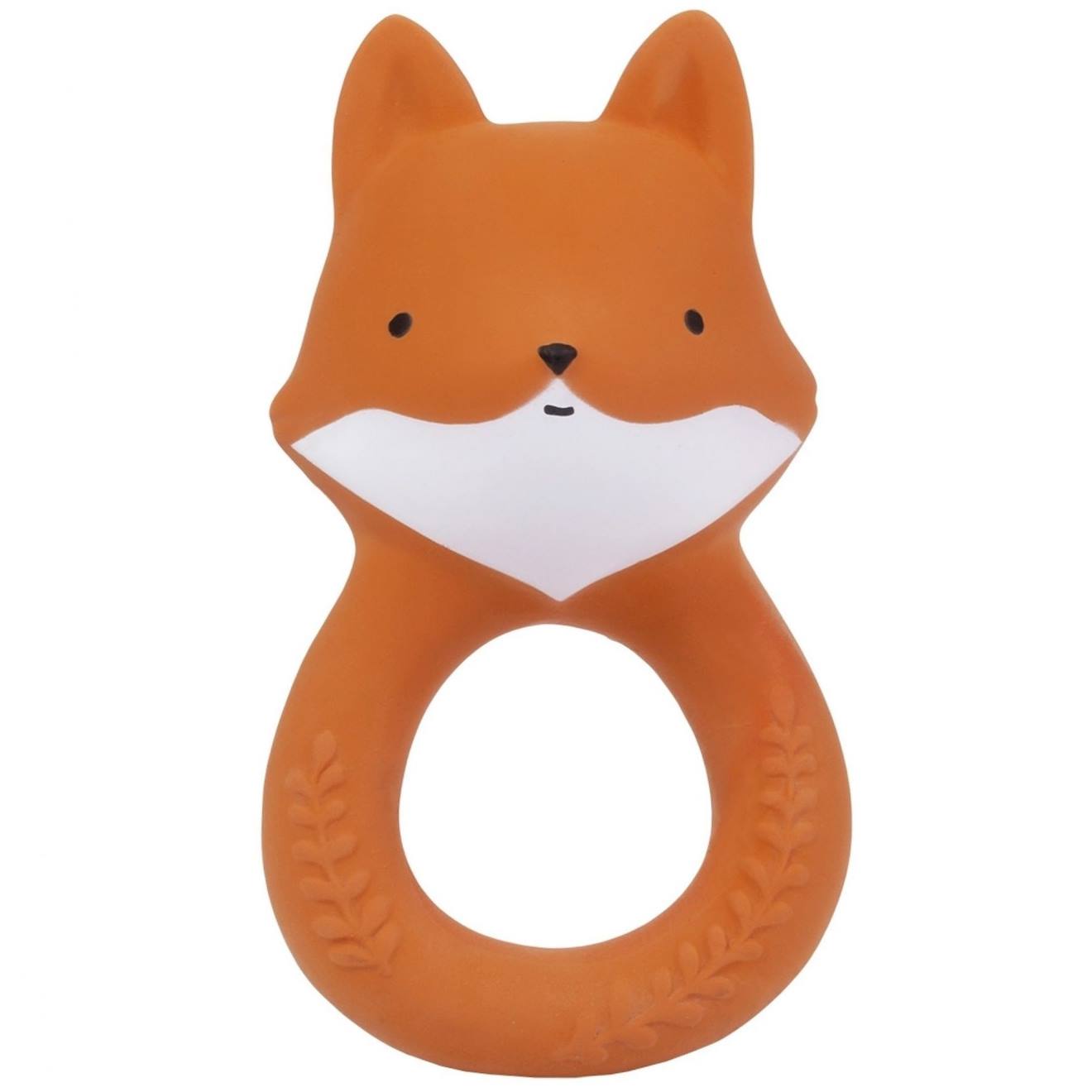 Anneau De Dentition Hochet Renard Naturel Orange