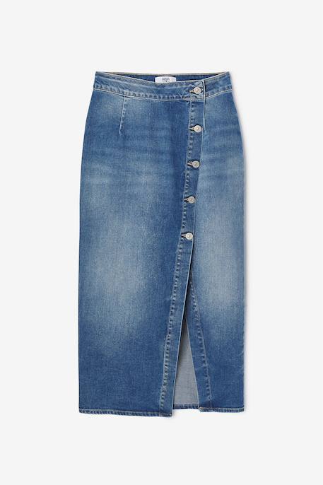 Fille-Jupe droite en jeans rapha