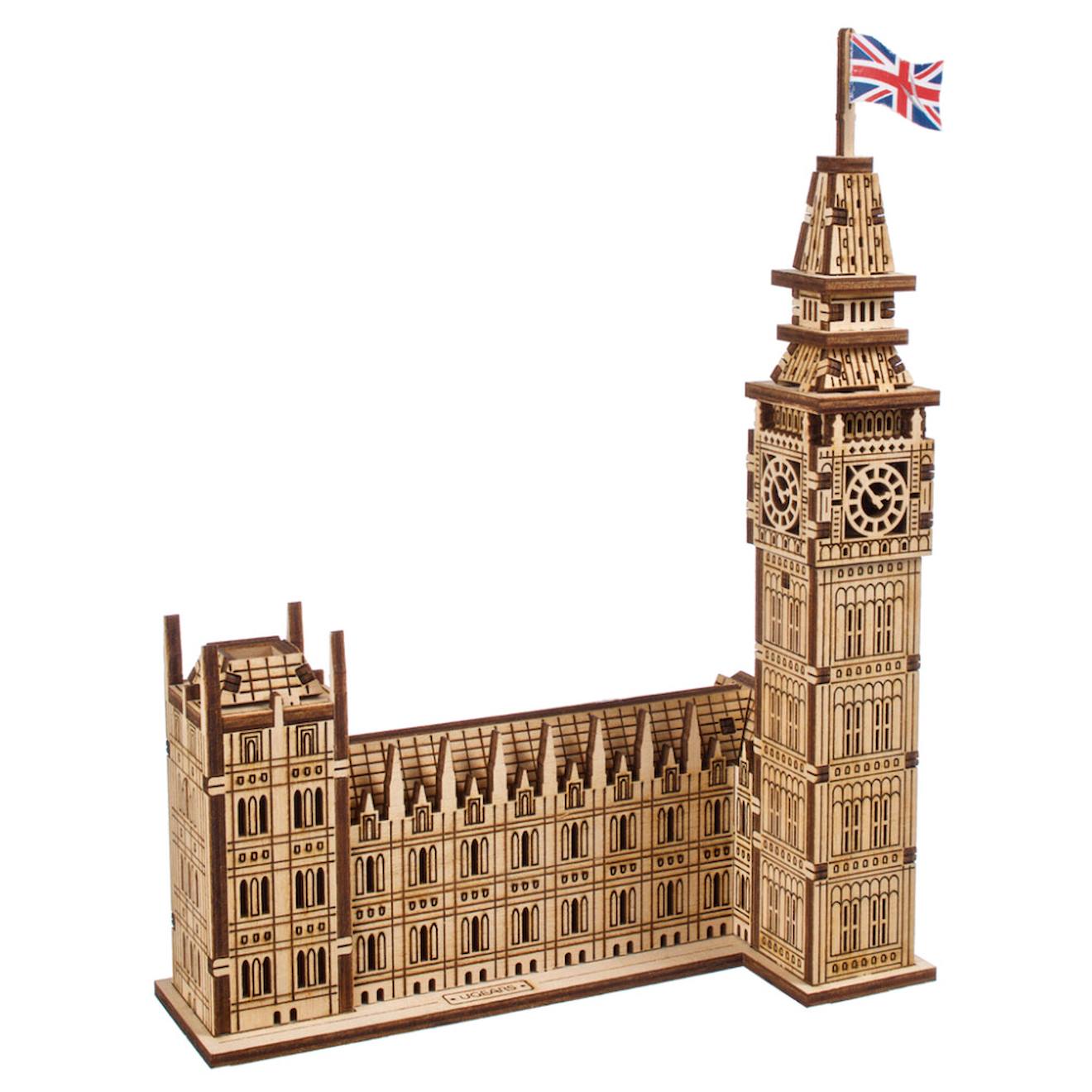 Big Ben En Bois À Construire – Maquette 3d Du Célèbre Monument De Londres Brown