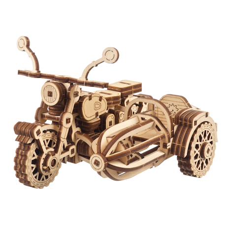La Moto Volante de Hagrid – Mini maquette en bois avec side-car à assembler Brown 1 - vertbaudet enfant 