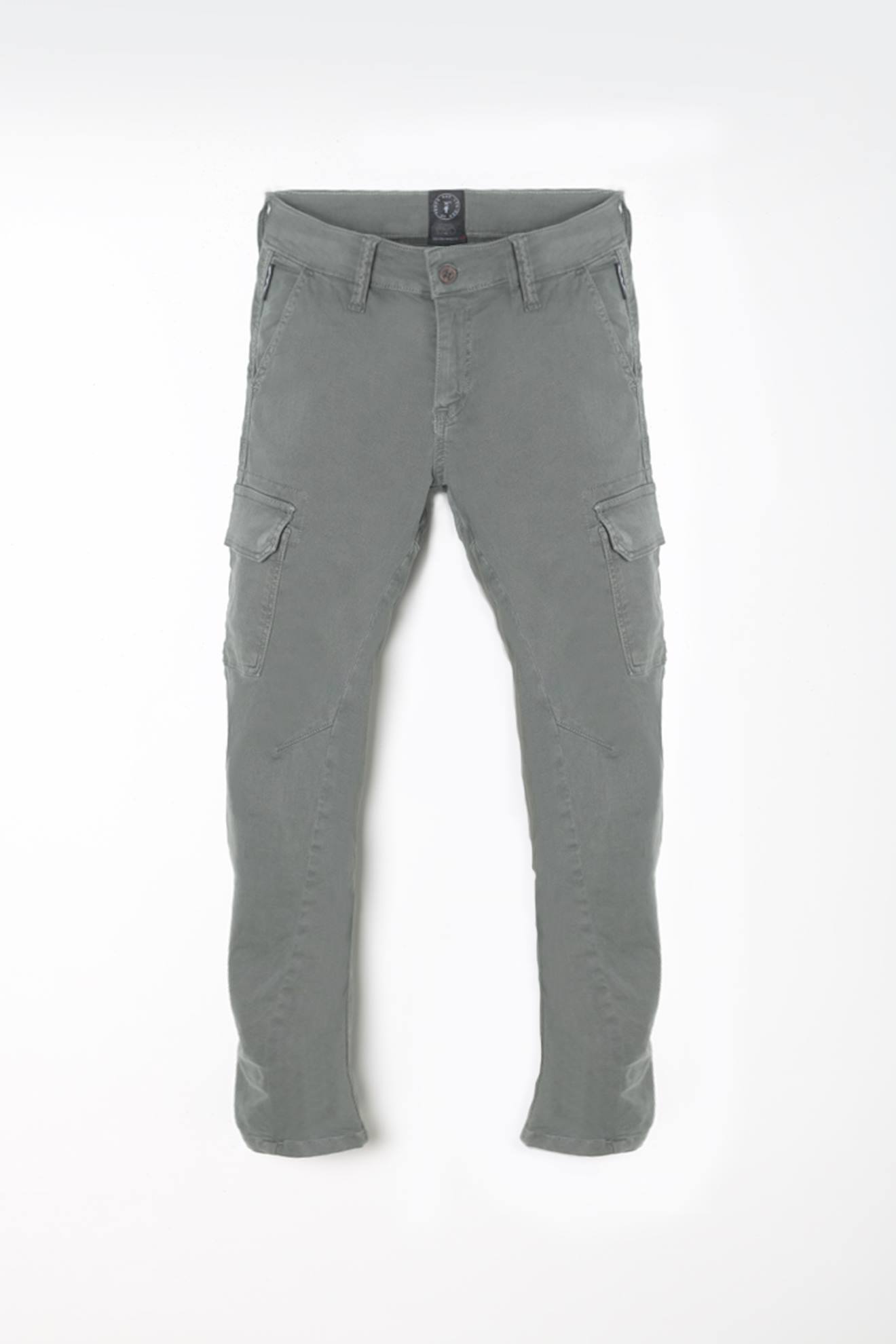 Jeans Carotte, Longueur 34 Green Gray