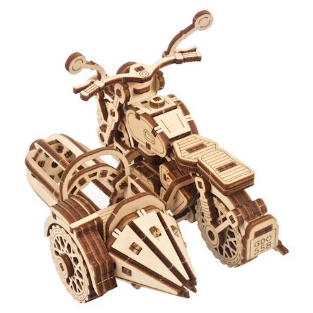 La Moto Volante de Hagrid – Mini maquette en bois avec side-car à assembler Brown 5 - vertbaudet enfant 