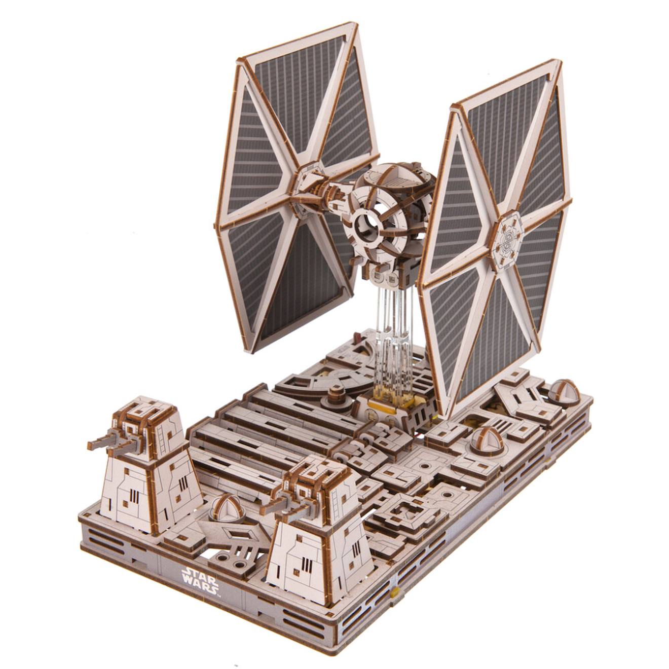 Chasseur Tie – Maquette Star Wars À Construire, Vaisseau Impérial Sur Socle Lumineux Multicolor