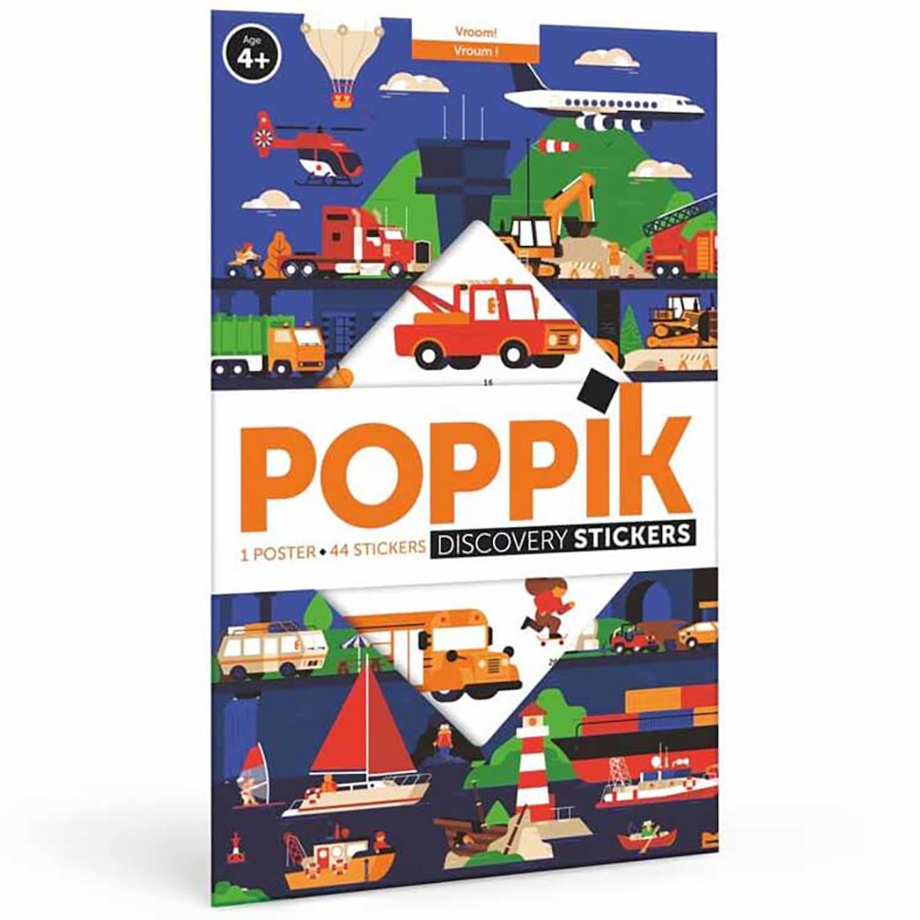 Poster Géant 44 Stickers Vroum ! Multi-coloured (Poppik) - Couverture