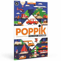 Jouet-Poster géant 44 stickers vroum !