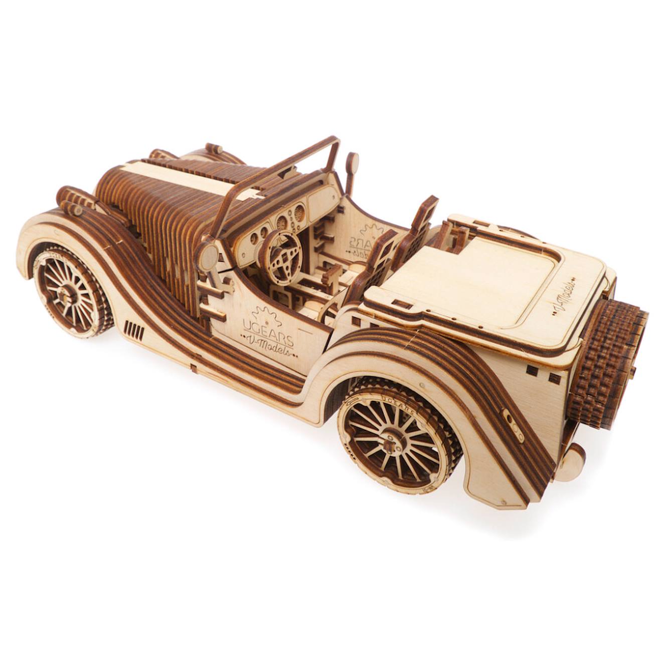 HOTUT Maquette En Bois 3D – Puzzle Mécanique à Billes – 33 Pièces + 4 Billes – Piste En S, Spirale, Courbe – Dès 8 Ans – STEM