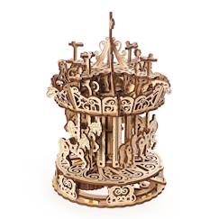 Jouet-Manège – Maquette en bois à construire, puzzle 3D mécanique à mouvement rotatif