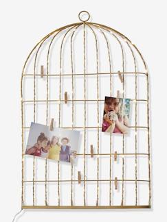 Linge de maison et décoration-Décoration-Guirlande-Pêle-mêle lumineux Cage à oiseaux