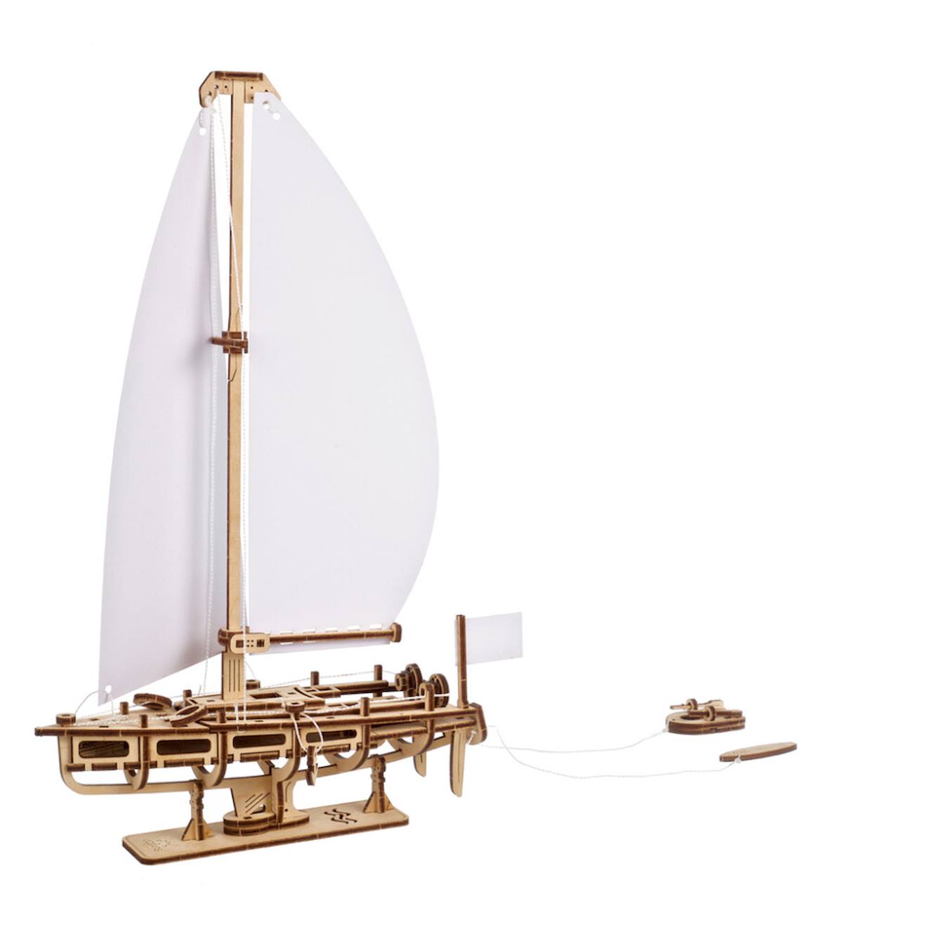 Yacht Beauté De L’océan – Maquette Décorative En Bois À Assembler Brown