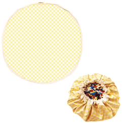 Tapis de jeu & sac à jouets-vichy yellow  - vertbaudet enfant