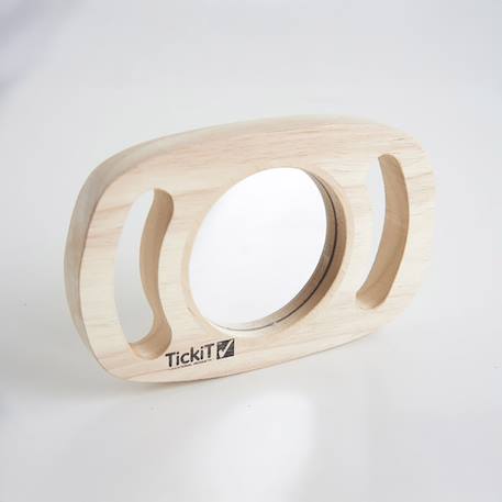 Tickit - Miroir Auto Réfléchissant Beige