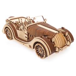 Jouet-Maquette mécanique en bois à construire avec moteur V8 et transmission 3 vitesses