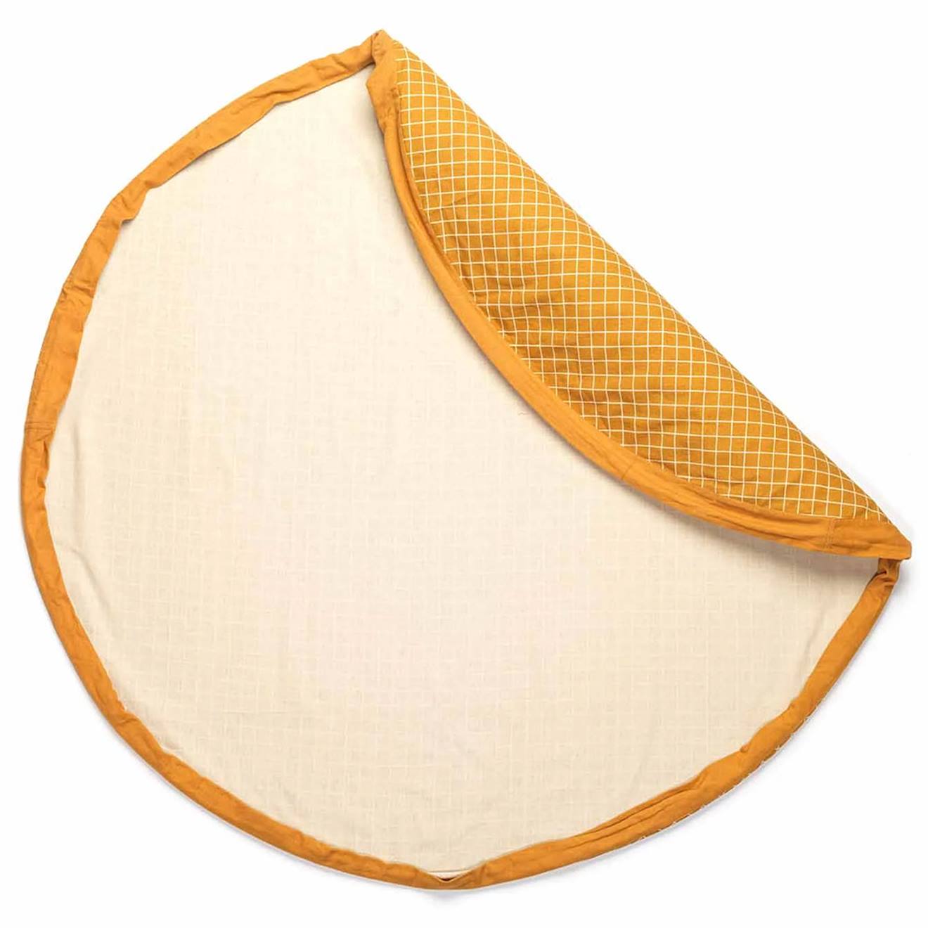 Tapis Et Sac De Rangement Grid Mustard Jaune