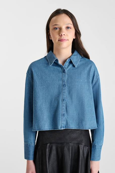 Chemise en jeans albertag  - vertbaudet enfant