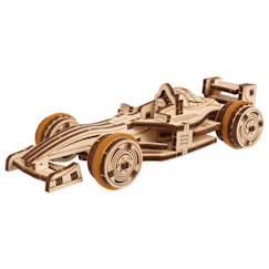 Jouet-Jeux éducatifs-Bolide compact – Maquette en bois à construire, puzzle 3D voiture de course pour enfants
