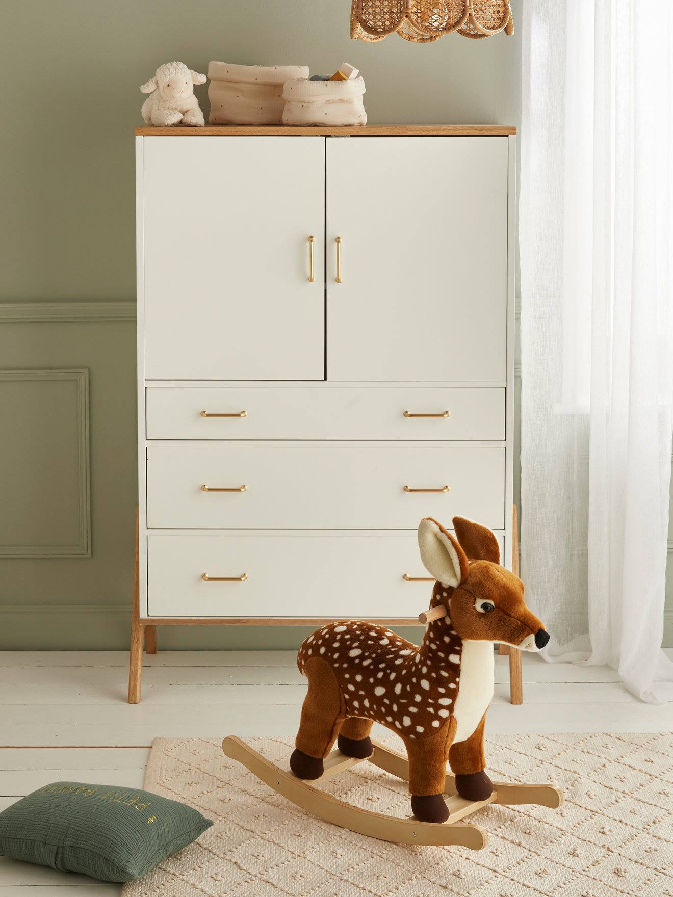 Faon À Bascule Marron Moyen