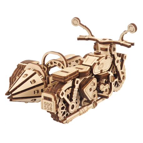 La Moto Volante de Hagrid – Mini maquette en bois avec side-car à assembler Brown 4 - vertbaudet enfant 