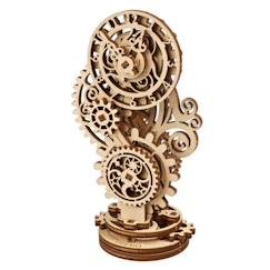 Jouet-Horloge Steampunk 2.0 – Maquette en bois mécanique à construire, puzzle 3D décoratif
