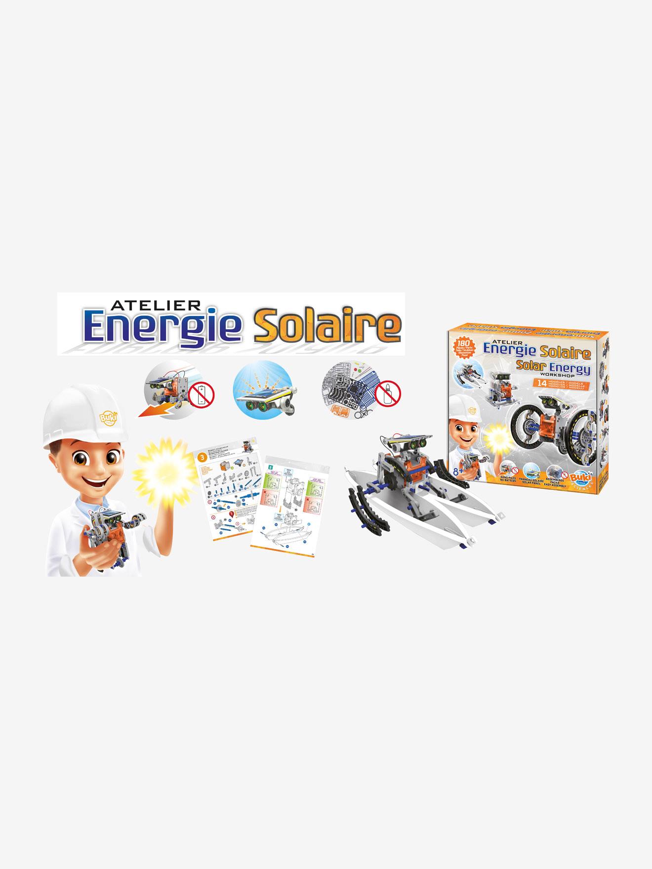 Buki Électronique Expert 50+ Montages + Énergie Solaire 14 En 1 - Kit Scientifique Enfant 8 Ans Et Plus