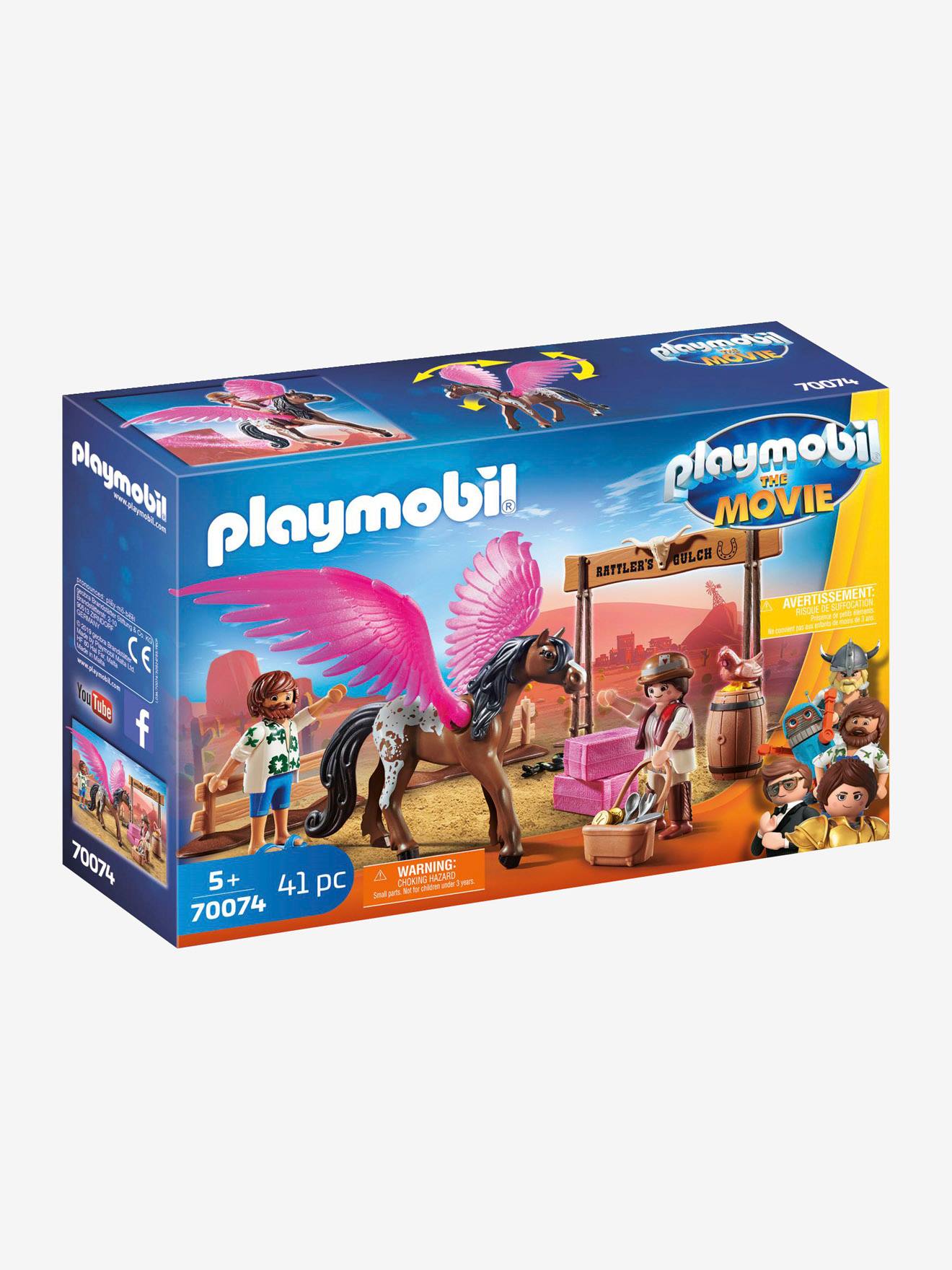 The Movie Marla Et Del Avec Cheval Aile Playmobil Marron Playmobil