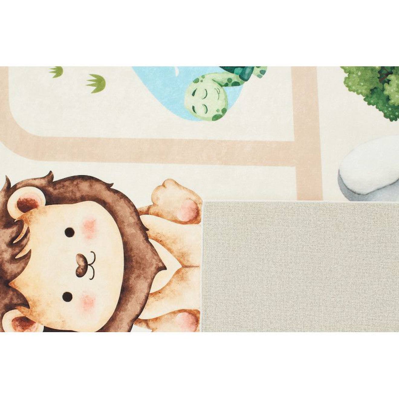 Tapis Enfant En Polyester Beige (Nazar Rugs) - Image 2