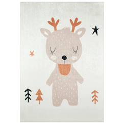Linge de maison et décoration-Tapis enfant motif renne en polyester