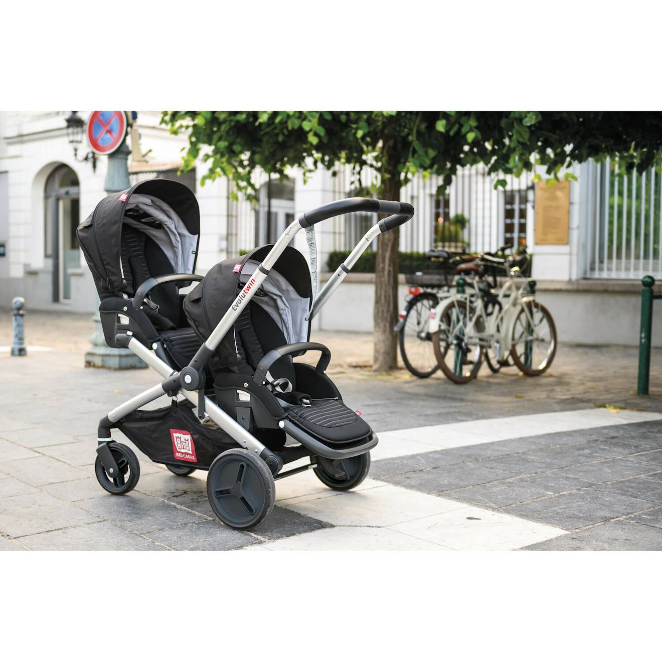 Poussette Double Dès La Naissance Evolutwin Noir (Red Castle) - Image 1
