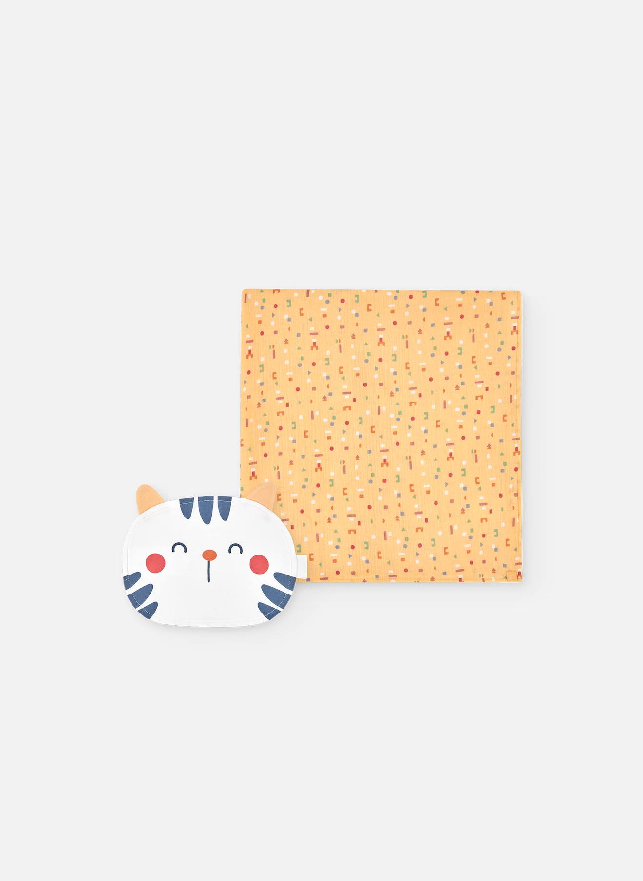 Couverture Et Bavoir Pour Bébé À Motif Multicolore