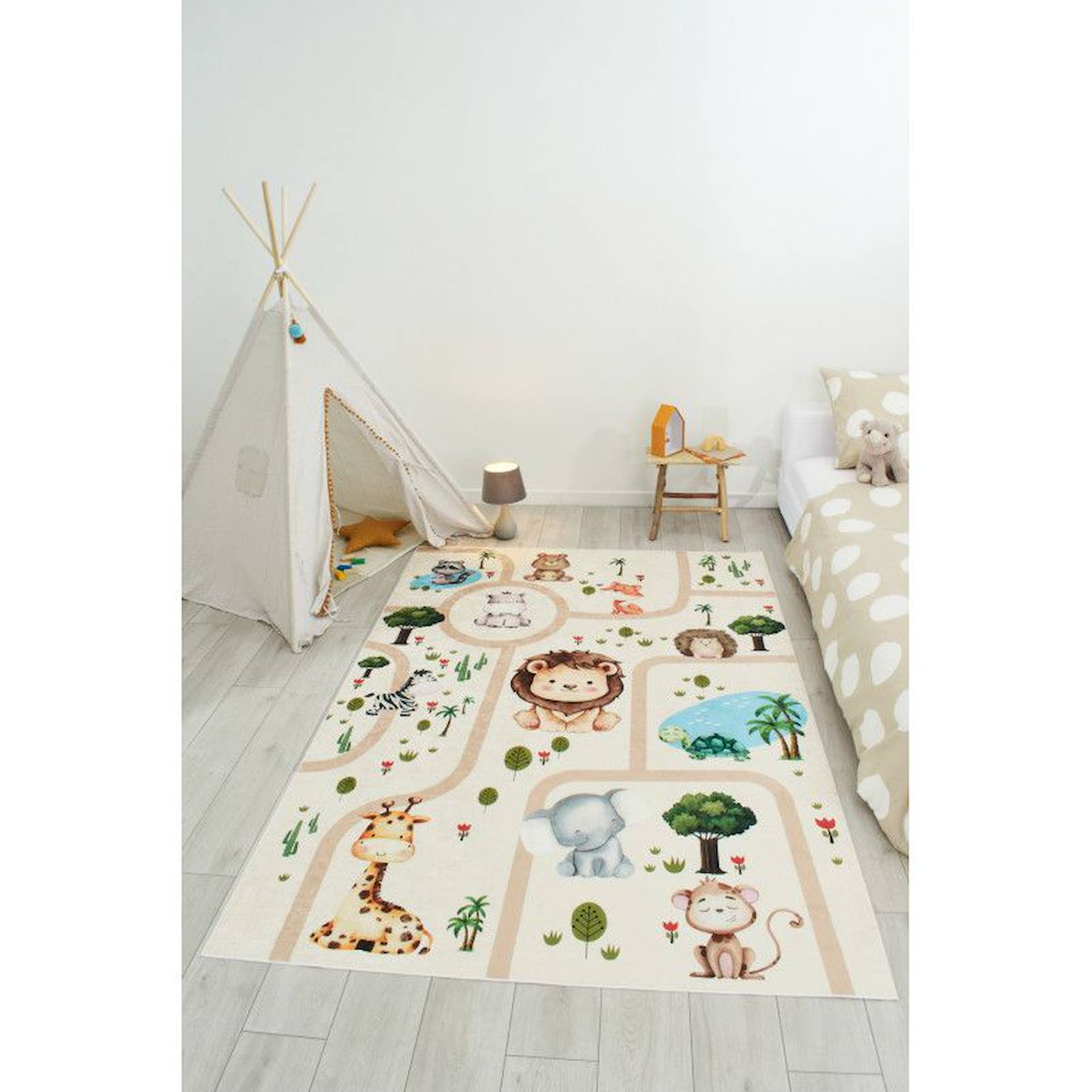 Tapis Enfant En Polyester Beige (Nazar Rugs) - Image 1