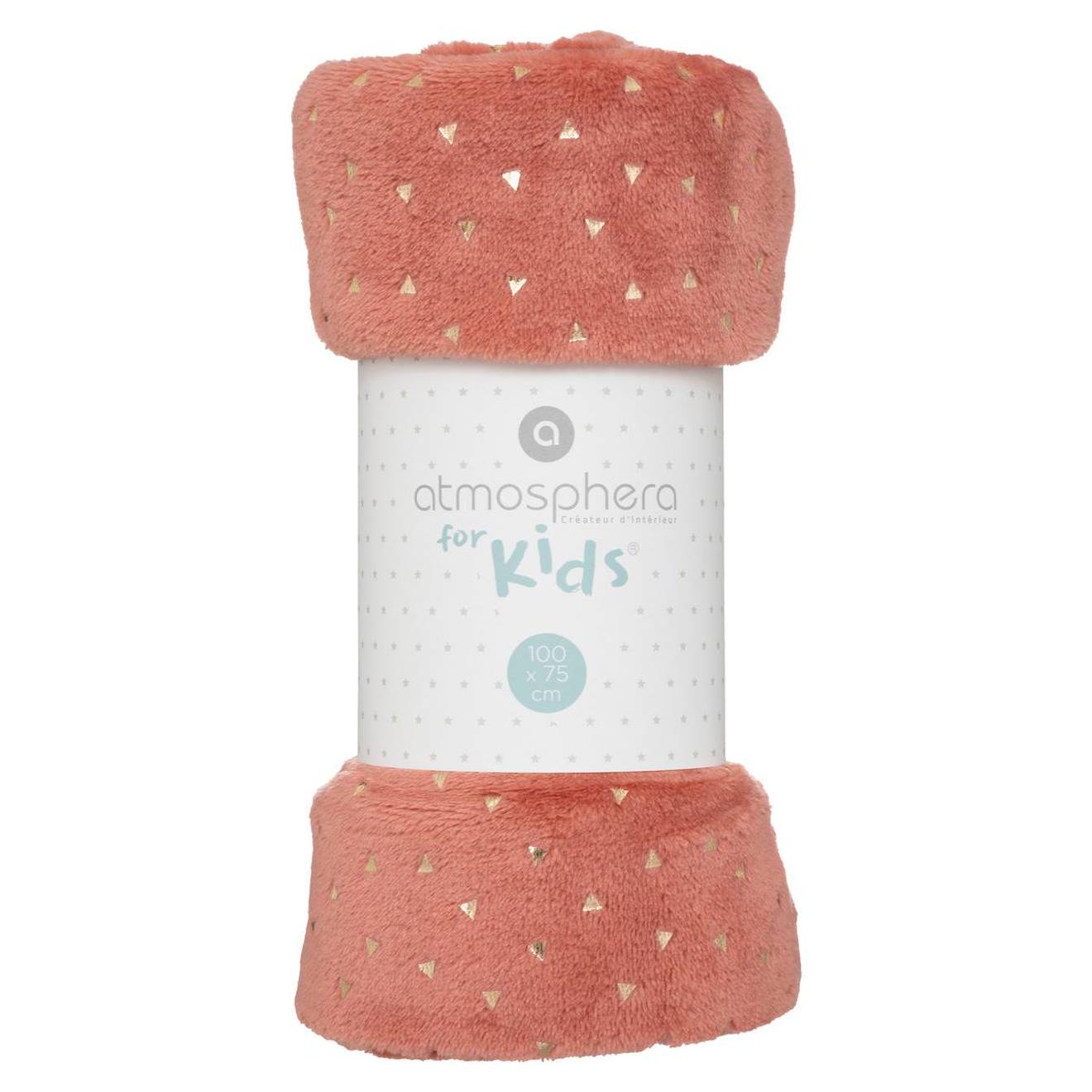 Plaid Enfant - Berlingot Terracotta (Atmosphera) - Image 2