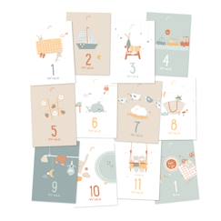 Jouet-Premier âge-Mes premiers mois - cartes souvenirs